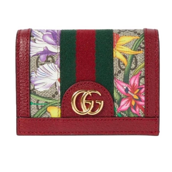 Gucci Handbags - Gucci multicolor floral Ophidia logo wallet